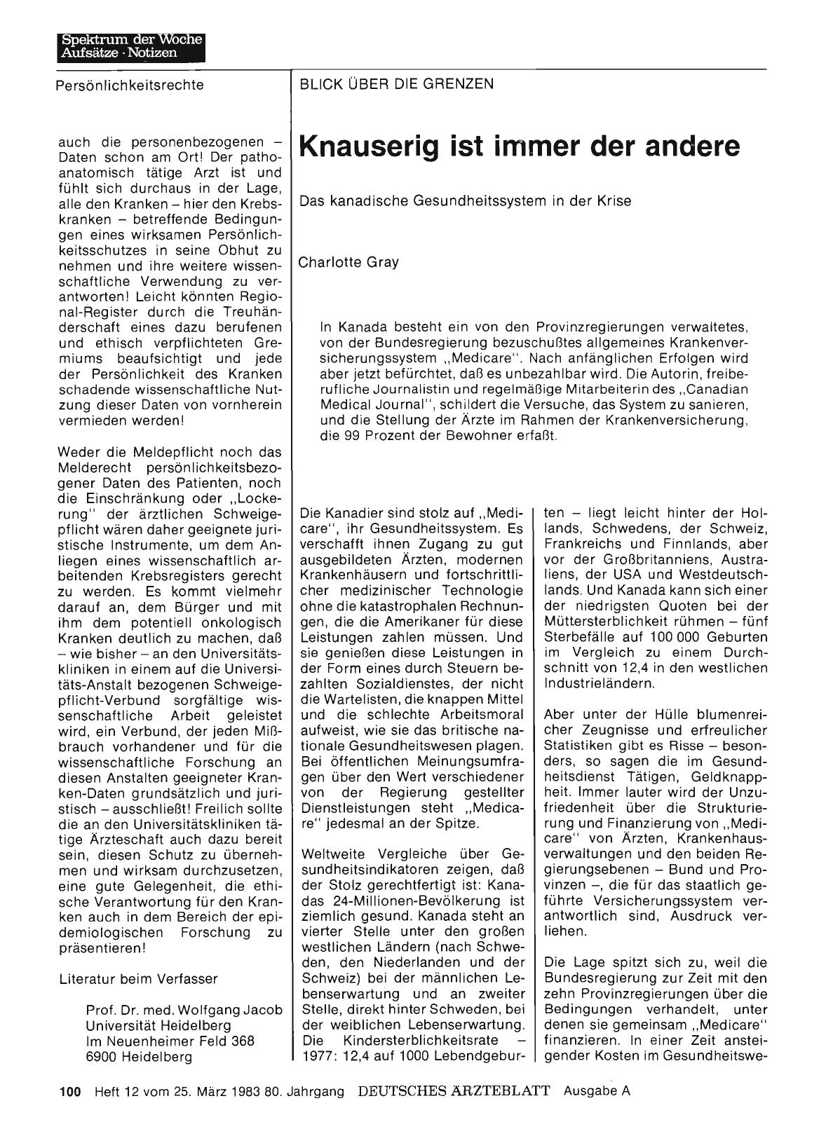 Vorschauseite 1: Knauserig ist immer der andere