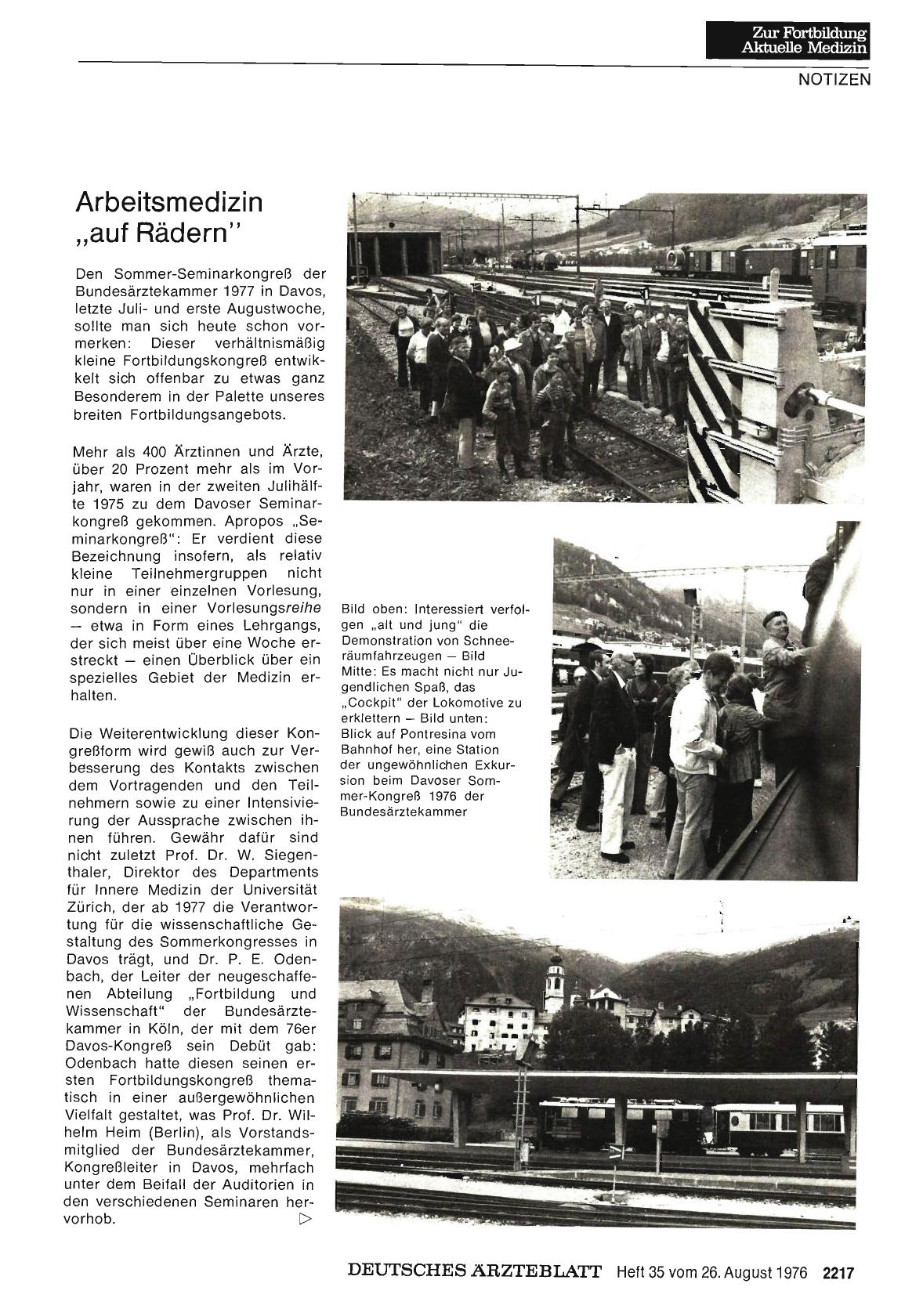 Vorschauseite 1: Arbeitsmedizin „auf Rädern“