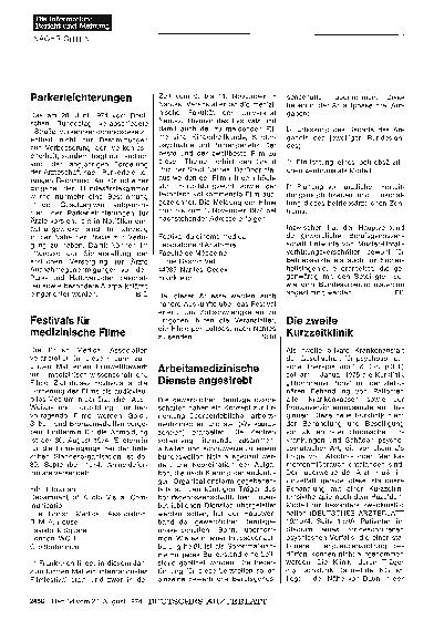 Vorschauseite 1: Festivals für medizinische Filme