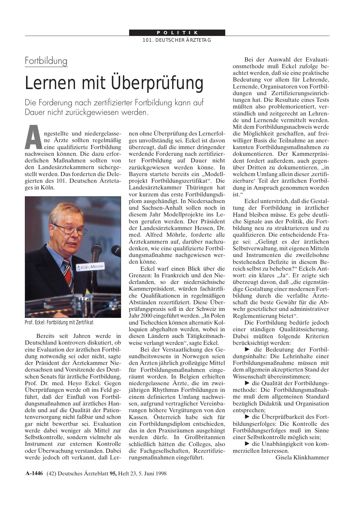 Vorschauseite 1: Fortbildung: Lernen mit Überprüfung