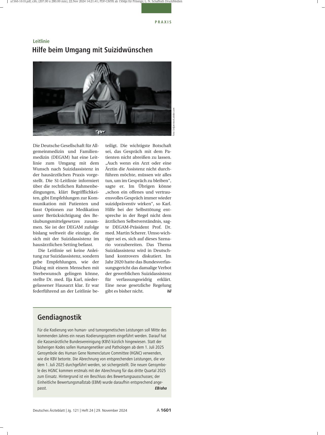 Vorschauseite 1: Gendiagnostik