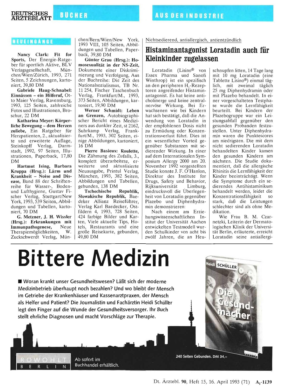Vorschauseite 1: Neueingänge