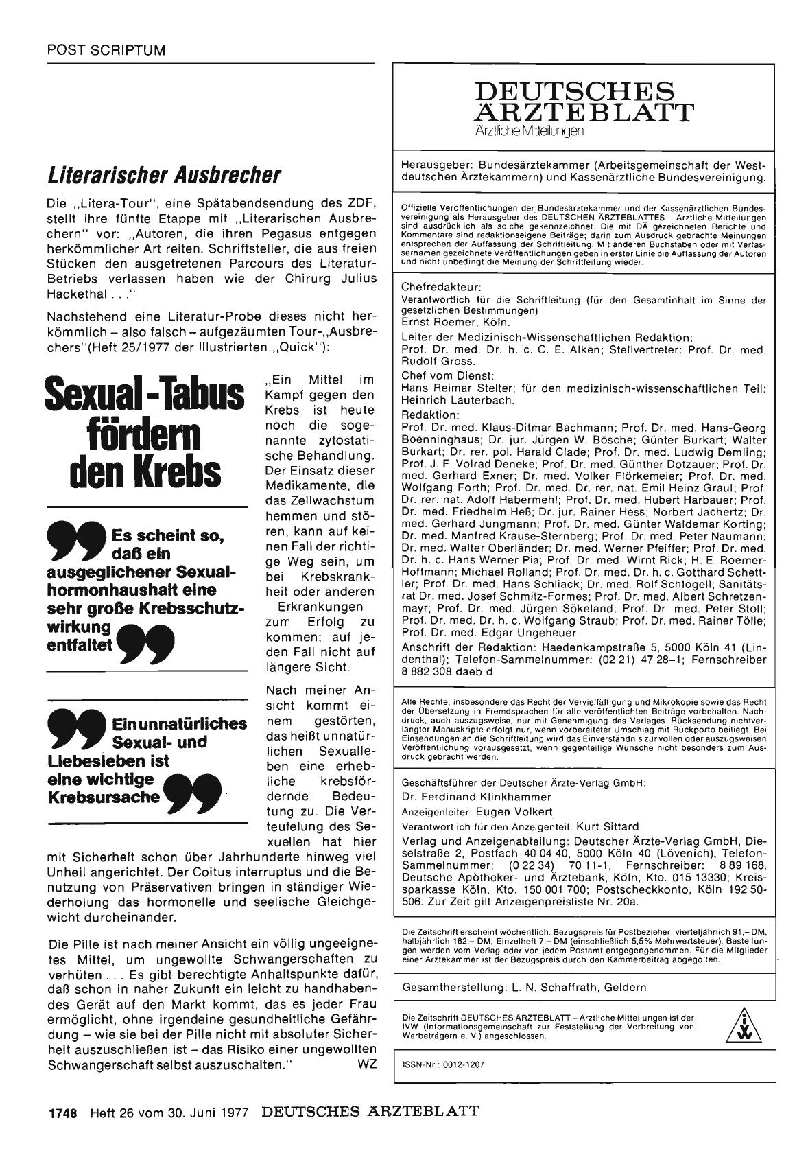 Vorschauseite 1: Literarischer Ausbrecher
