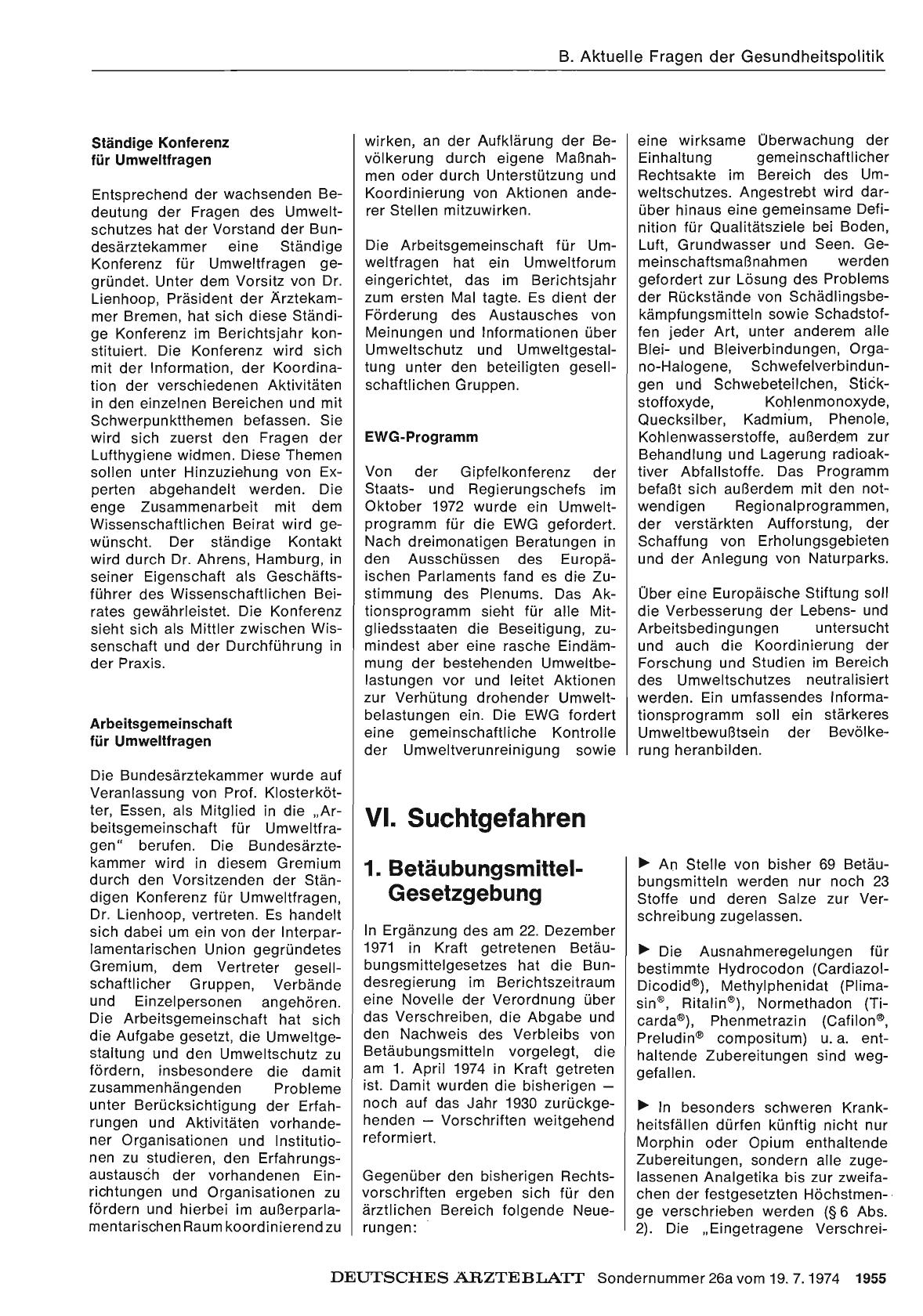 Vorschauseite 1: VI. Suchtgefahren: 1. Betäubungsmittel-Gesetzgebung