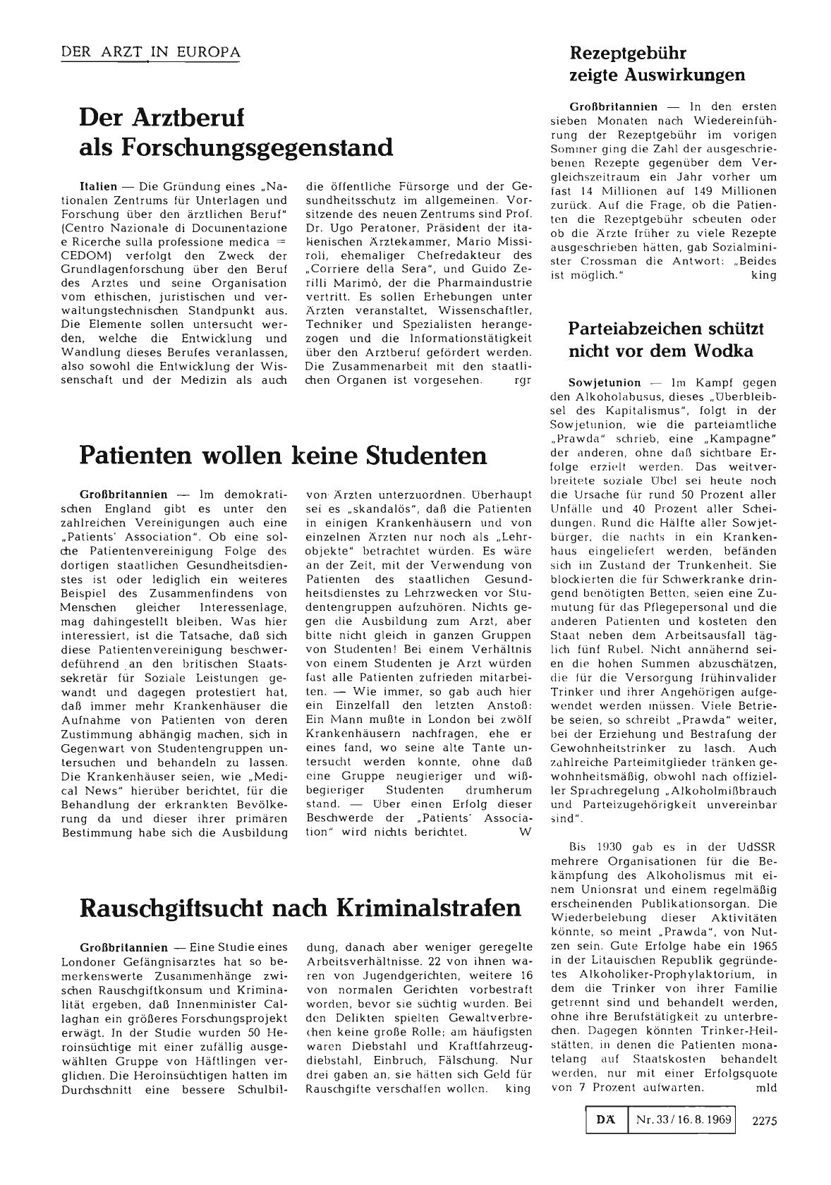 Vorschauseite 1: Der Arztberuf als Forschungsgegenstand