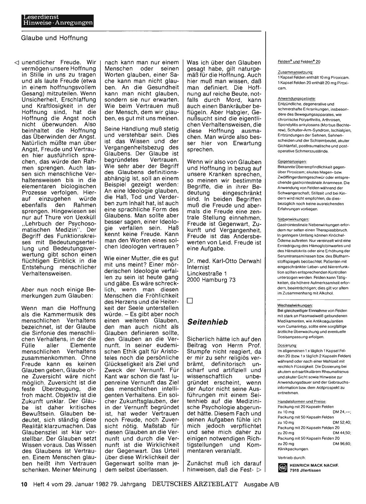 Vorschauseite 1: PSYCHOSOMATIK: Seitenhieb