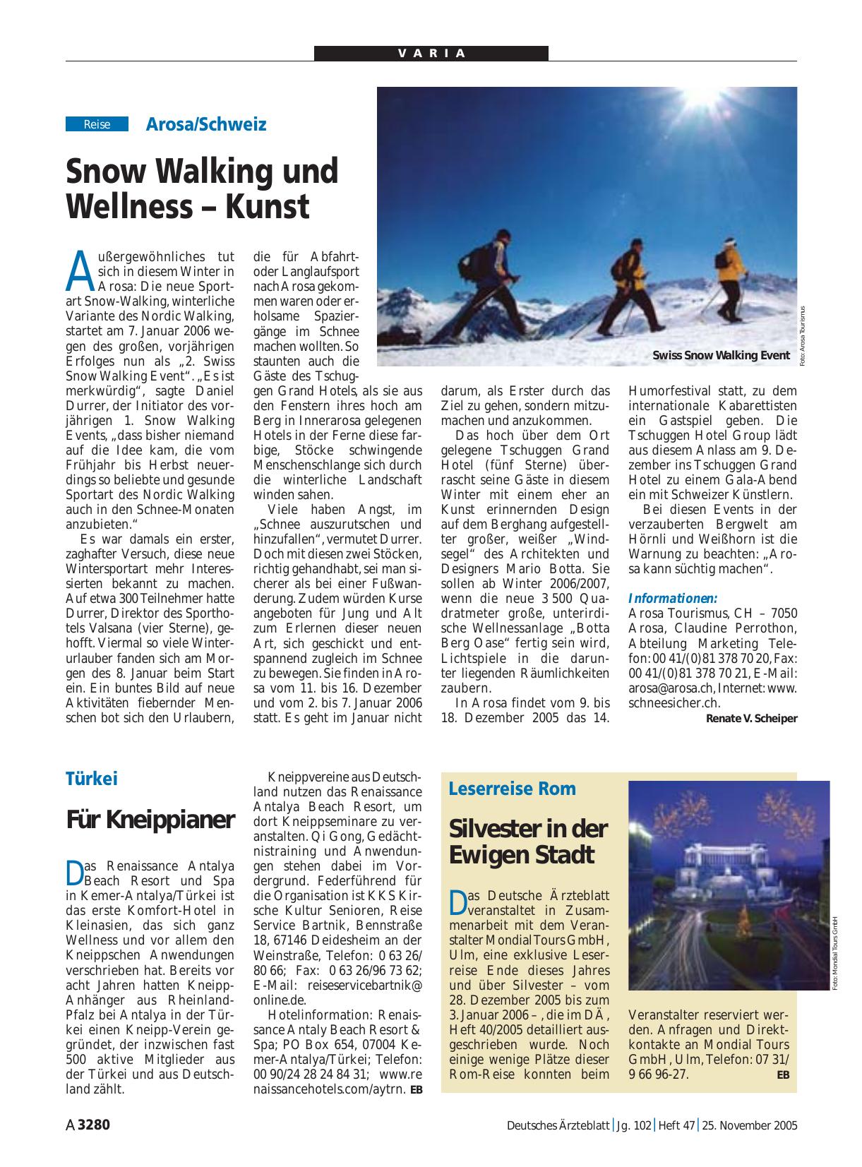 Vorschauseite 1: Leserreise Rom: Silvester in der Ewigen Stadt