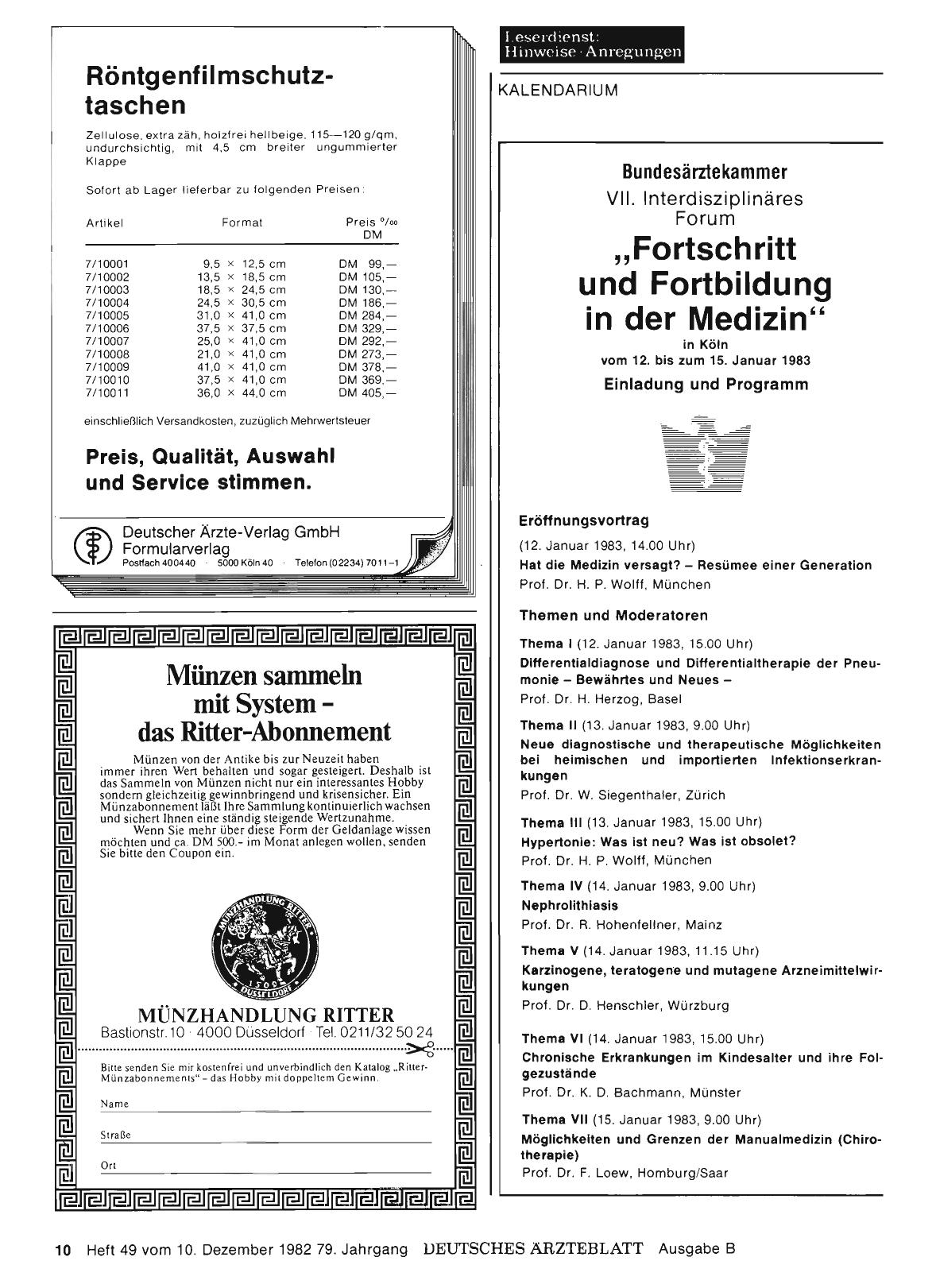 Vorschauseite 1: Bundesärztekammer VII. Interdisziplinäres Forum „Fortschritt und Fortbildung in der Medizin“