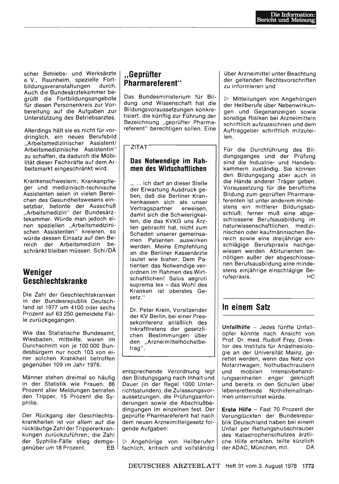 Vorschauseite 1: „Geprüfter Pharmareferent“