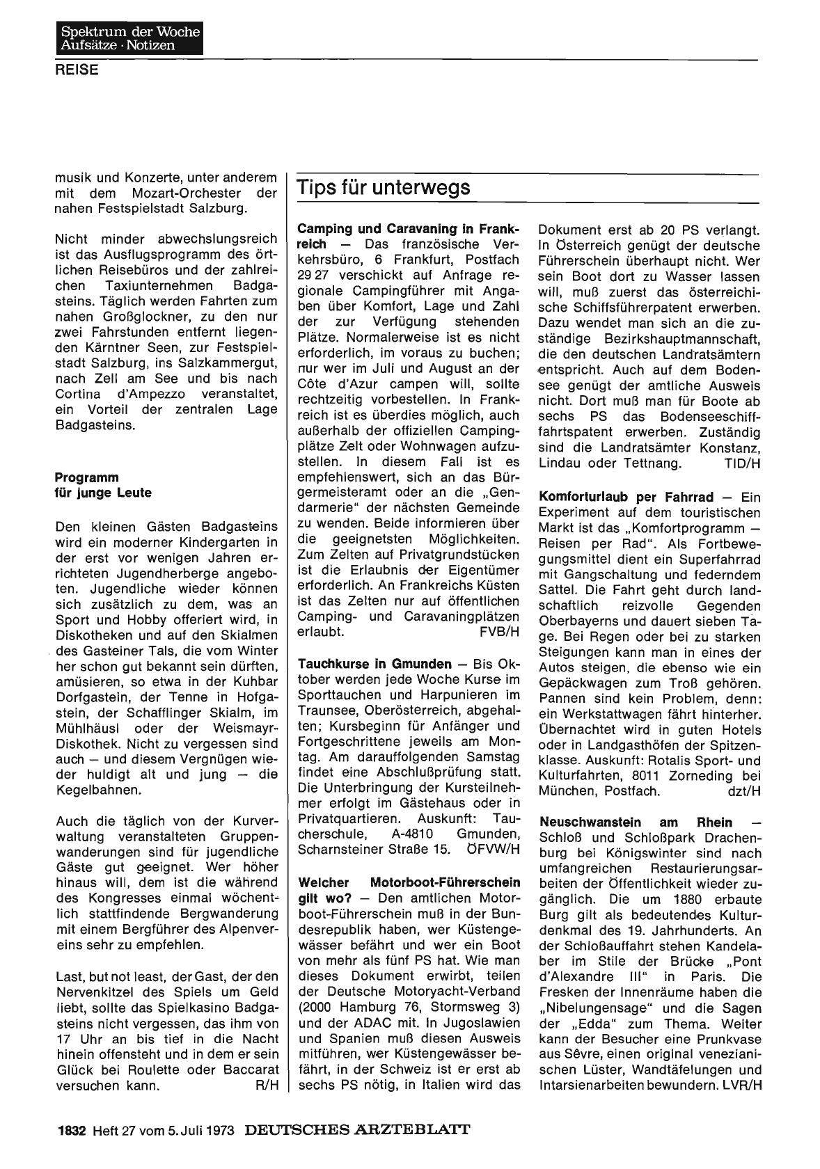 Vorschauseite 1: Tips für unterwegs