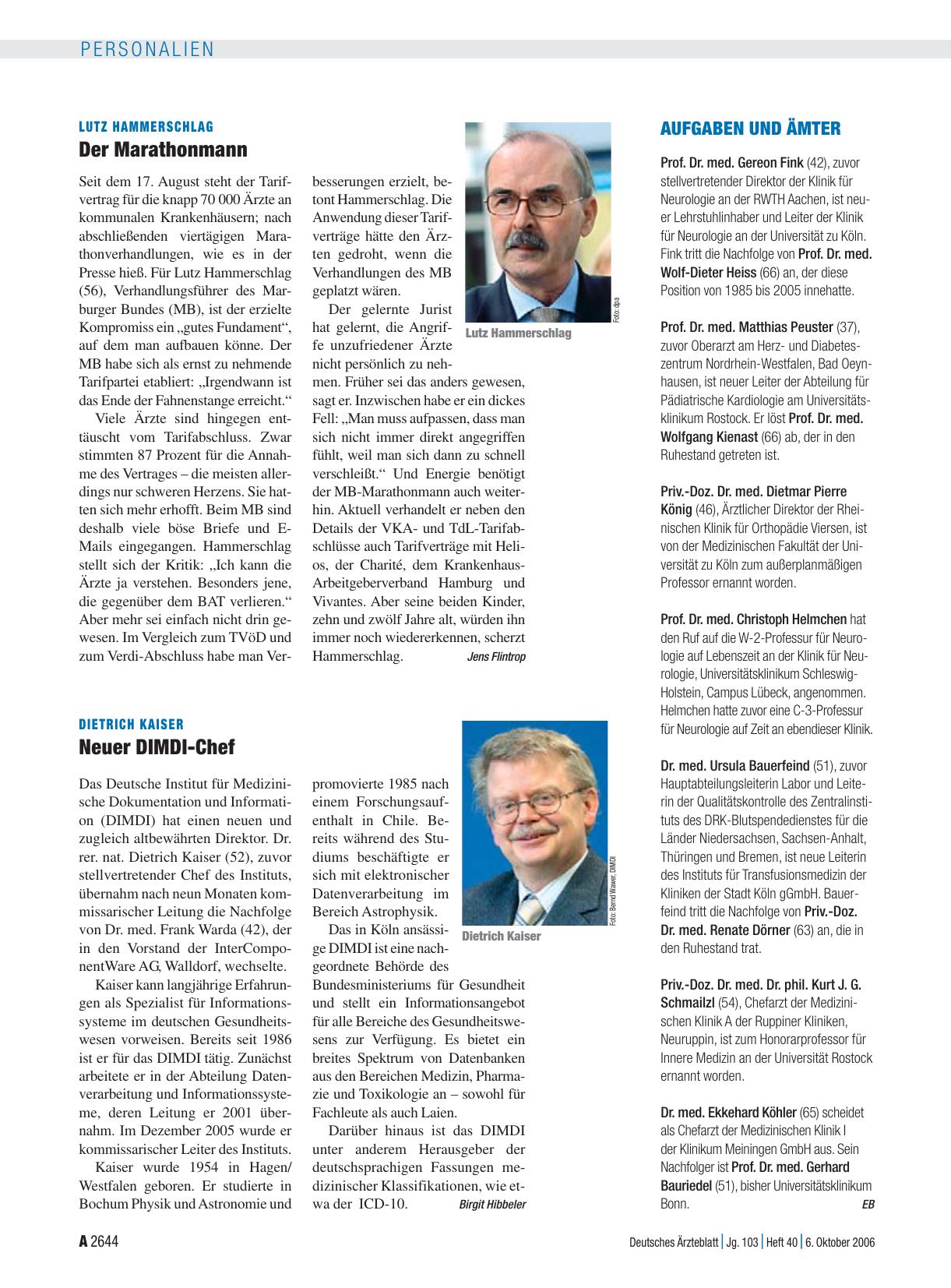 Vorschauseite 1: Lutz Hammerschlag: Der Marathonmann