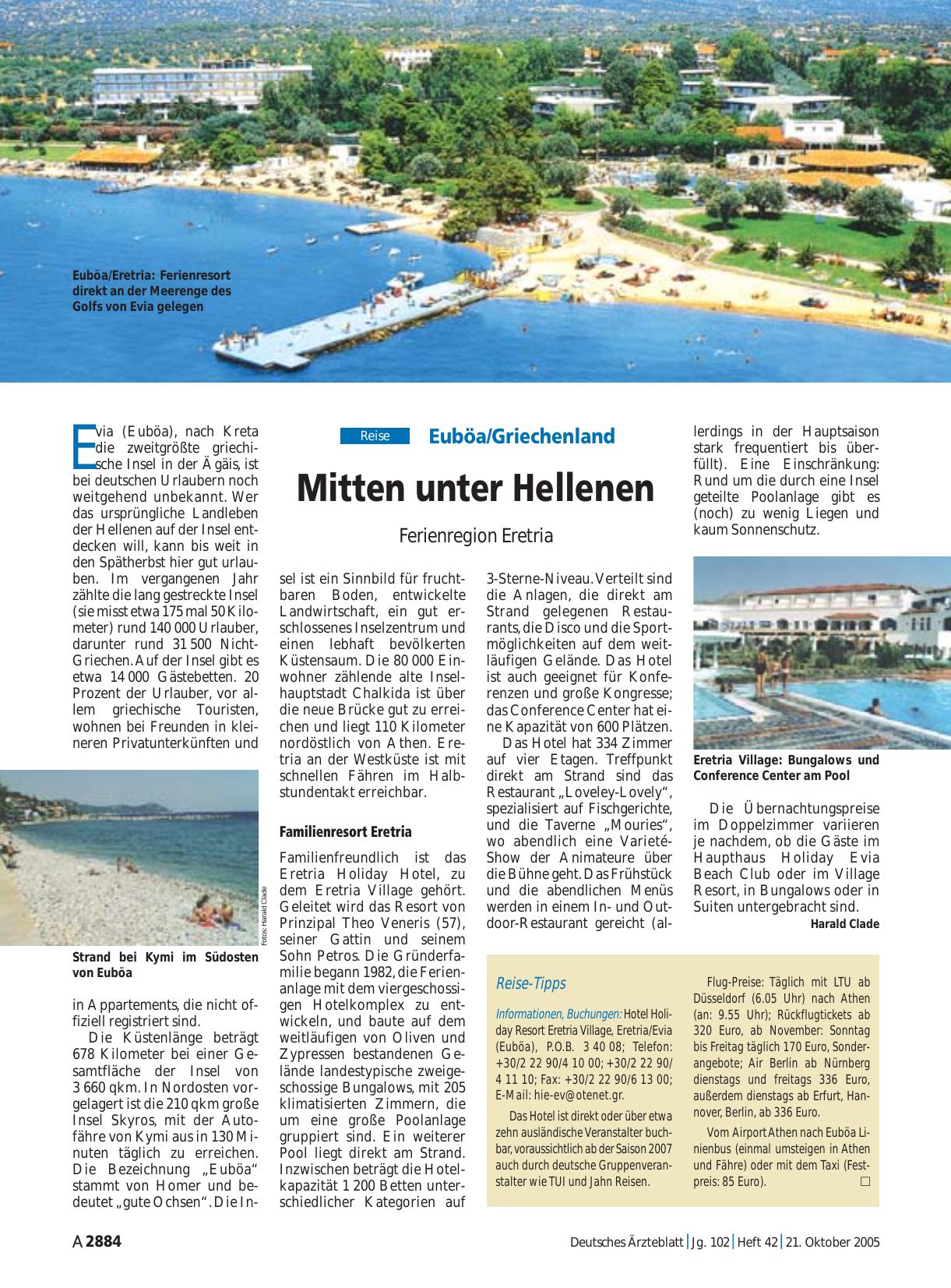 Vorschauseite 1: Euböa/Griechenland: Mitten unter Hellenen – Ferienregion Eretria
