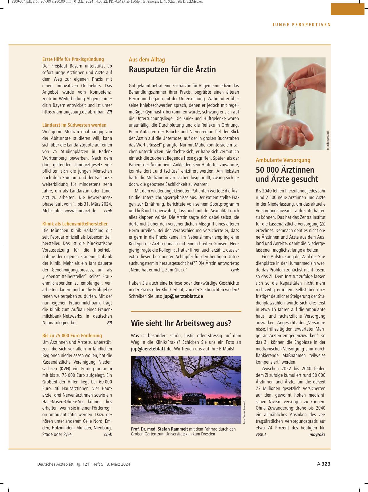 Vorschauseite 1: Wie sieht Ihr Arbeitsweg aus?