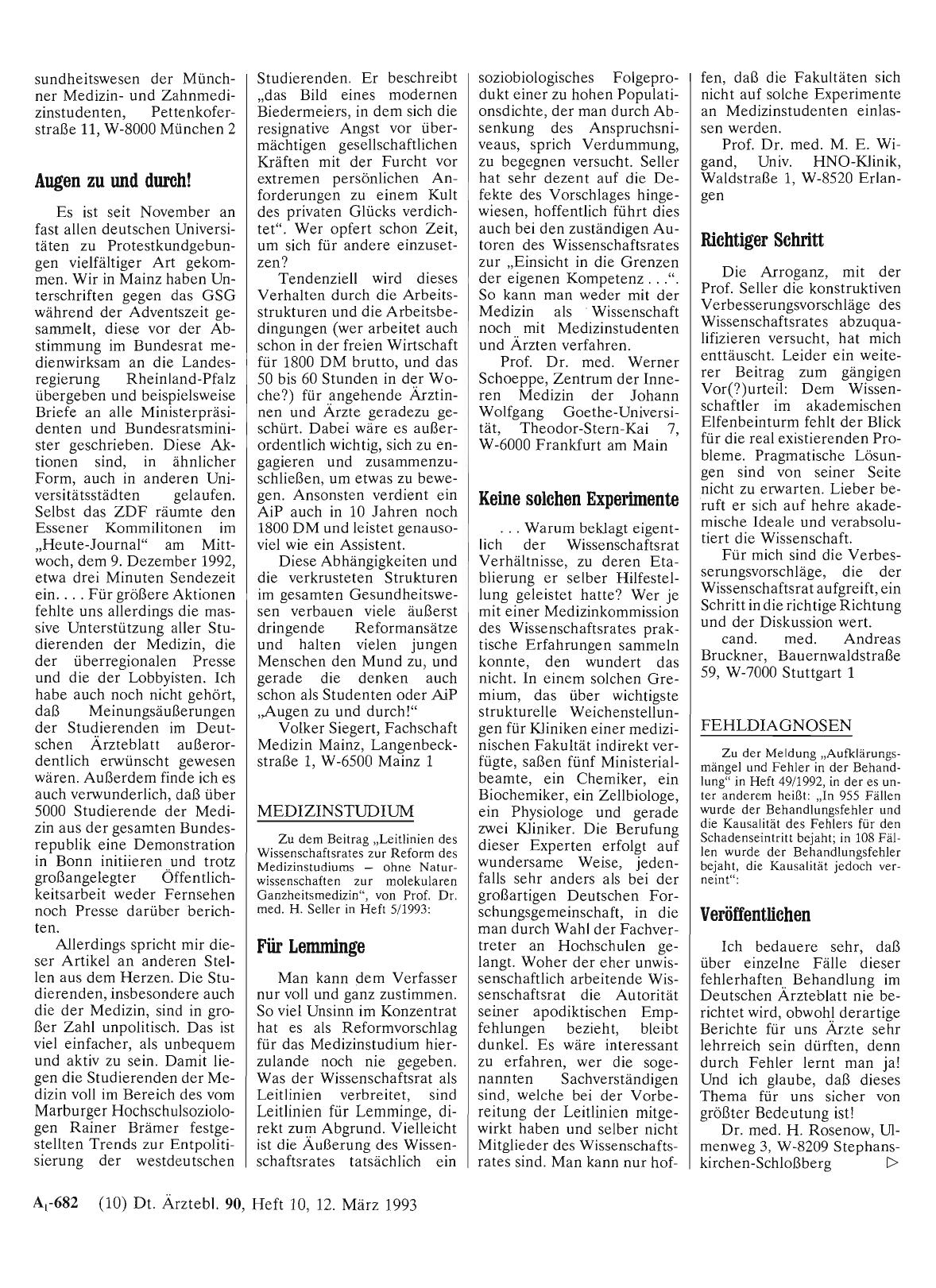 Vorschauseite 1: FEHLDIAGNOSEN: Veröffentlichen