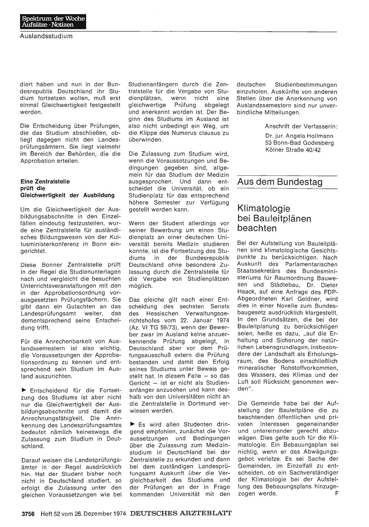 Vorschauseite 1: Klimatologie bei Bauleitplänen beachten