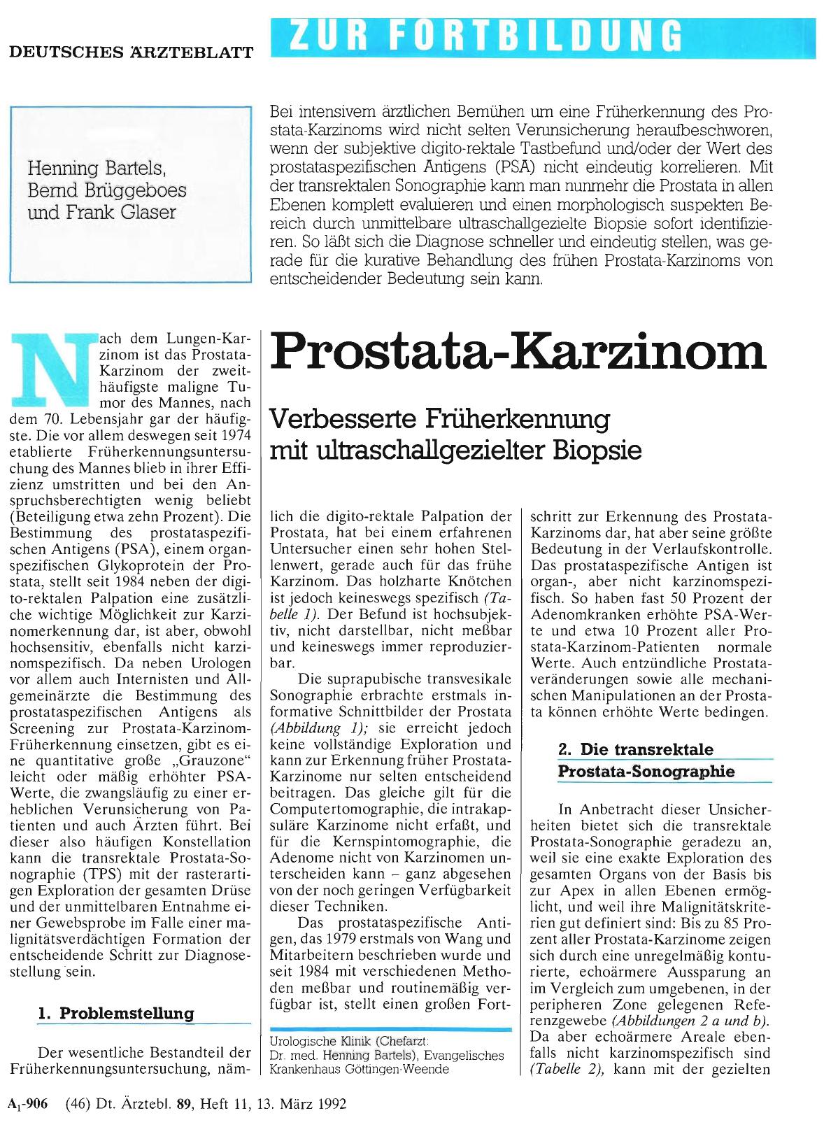 Vorschauseite 1: Prostata-Karzinom