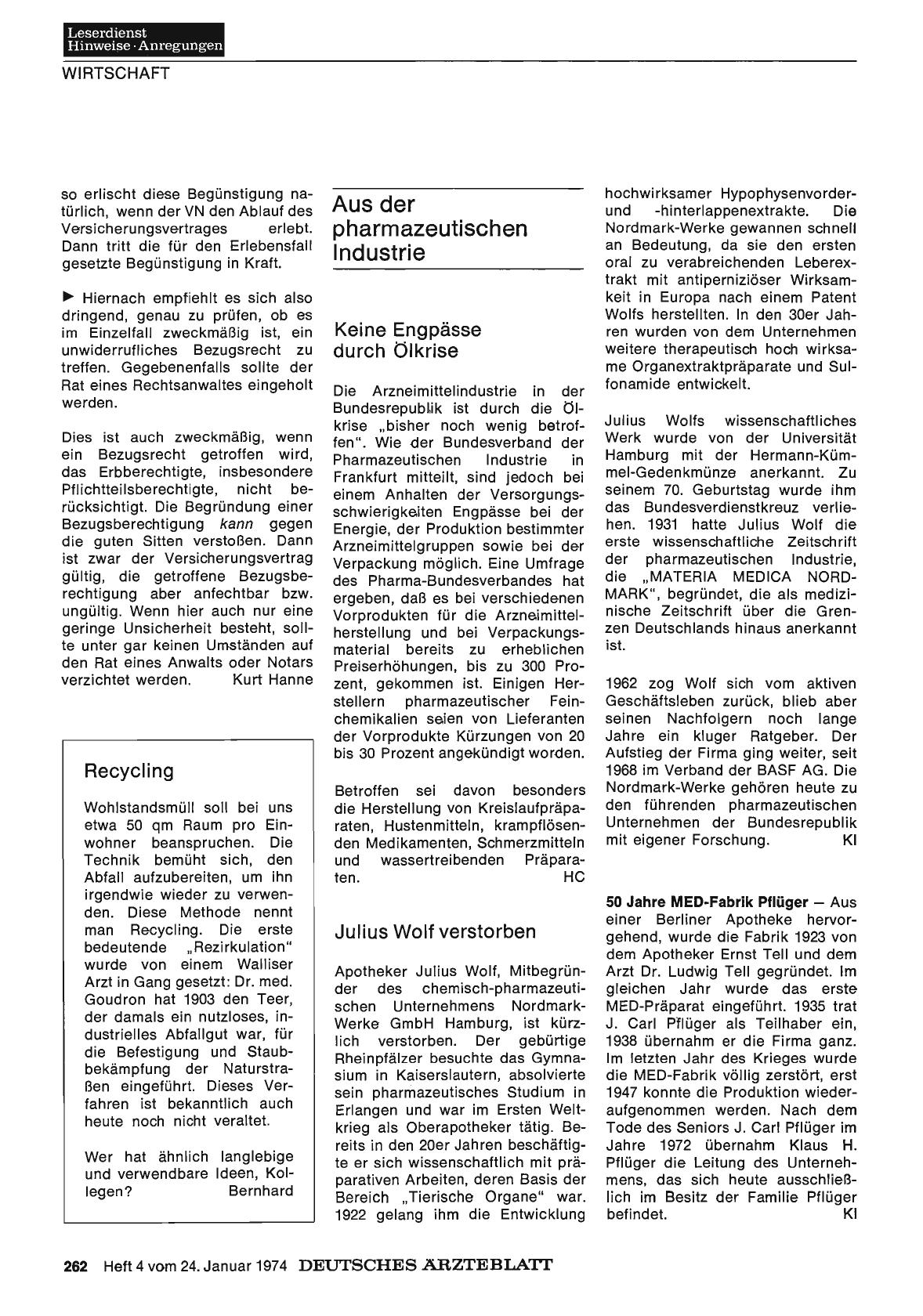 Vorschauseite 1: Recycling