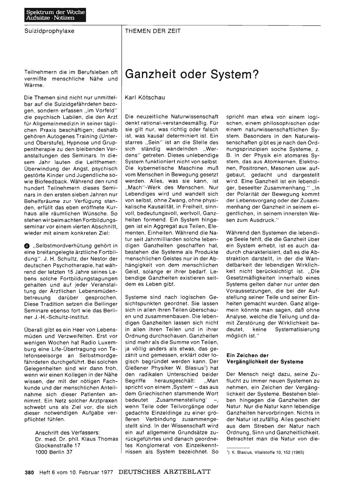 Vorschauseite 1: Ganzheit oder System?