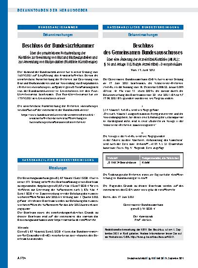 Vorschauseite 1: Mitteilungen
