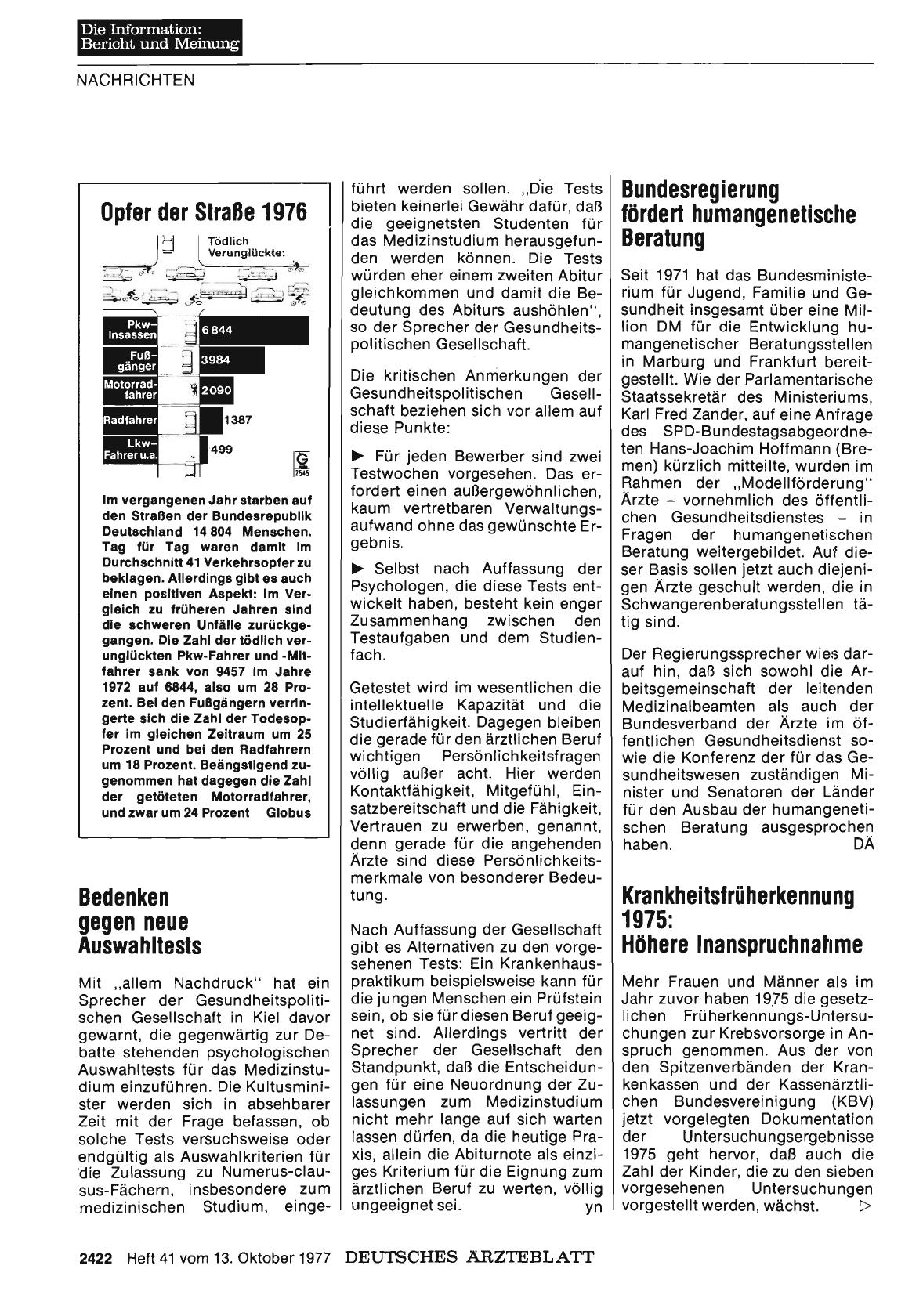 Vorschauseite 1: Bedenken gegen neue Auswahltests