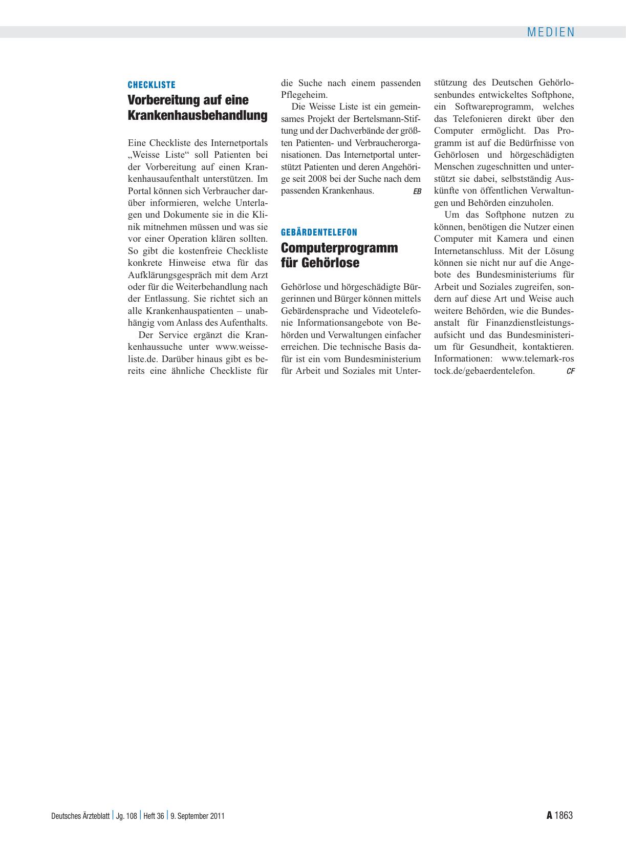 Vorschauseite 1: Gebärdentelefon: Computerprogramm für Gehörlose