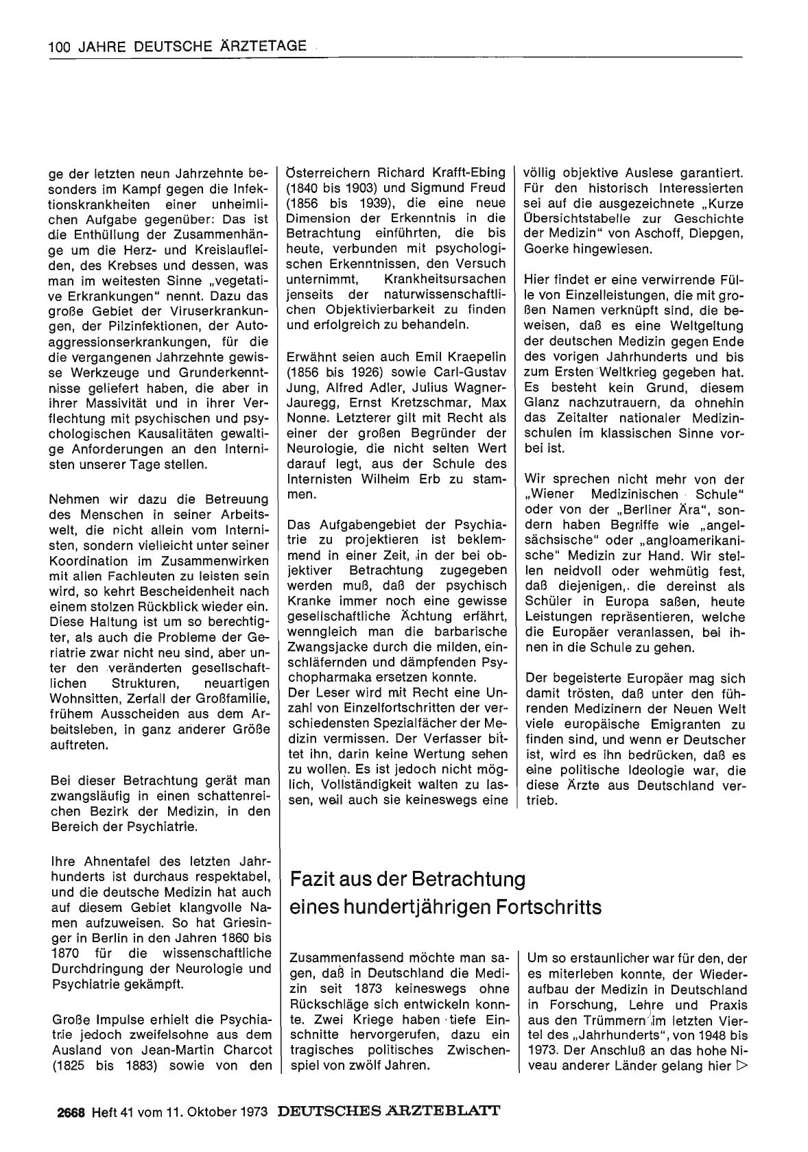 Vorschauseite 1: Fazit aus der Betrachtung eines hundertjährigen Fortschritts