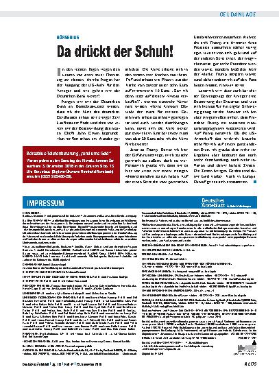 Vorschauseite 1: Börsebius: Da drückt der Schuh!