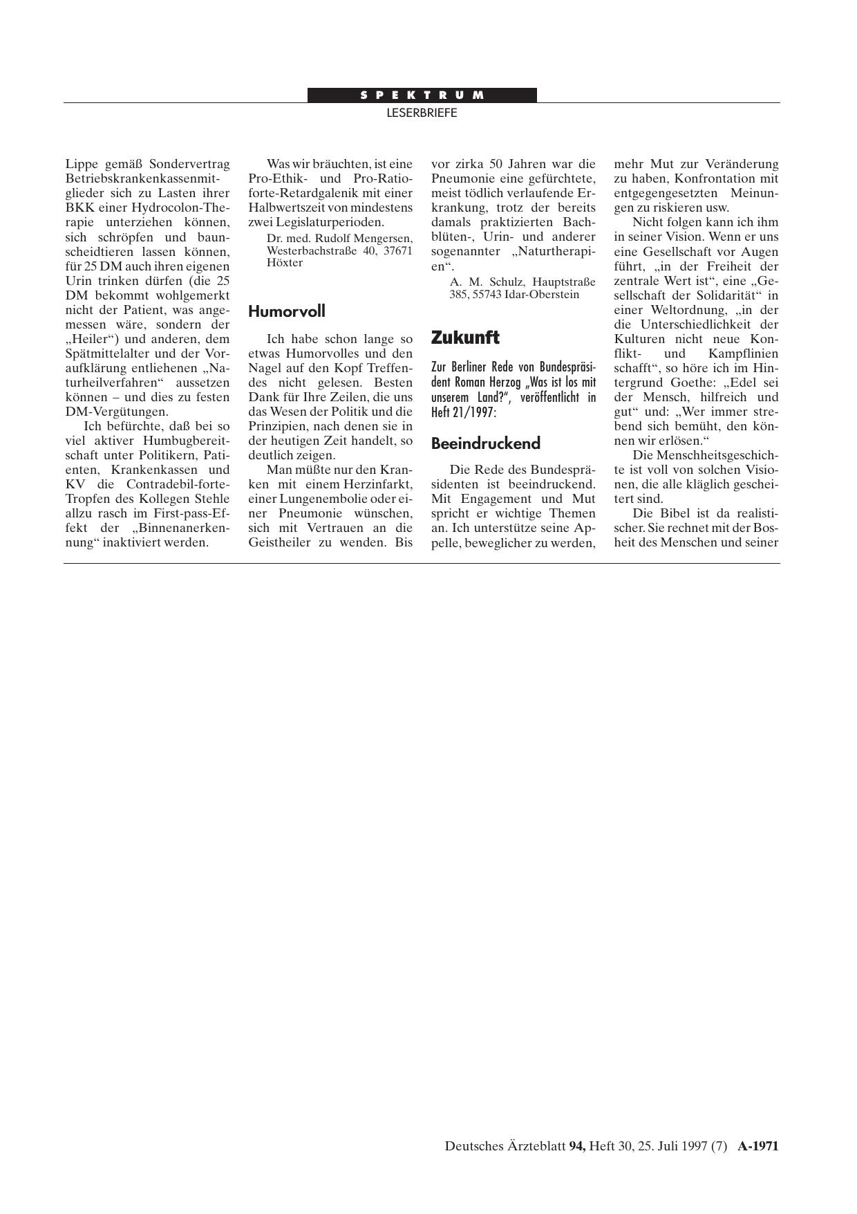 Vorschauseite 1: Zukunft: Beeindruckend
