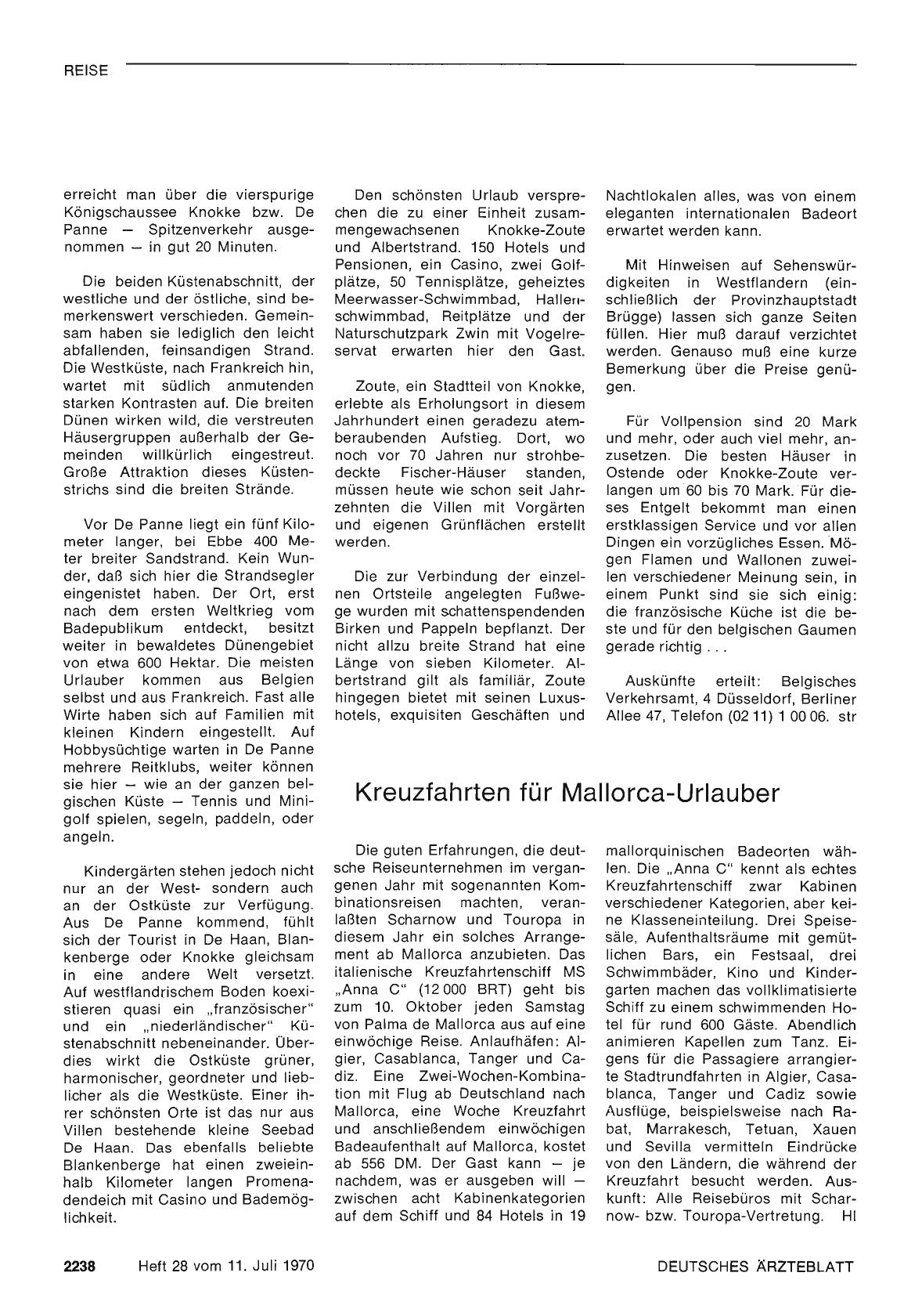Vorschauseite 1: Kreuzfahrten für Mallorca-Urlauber