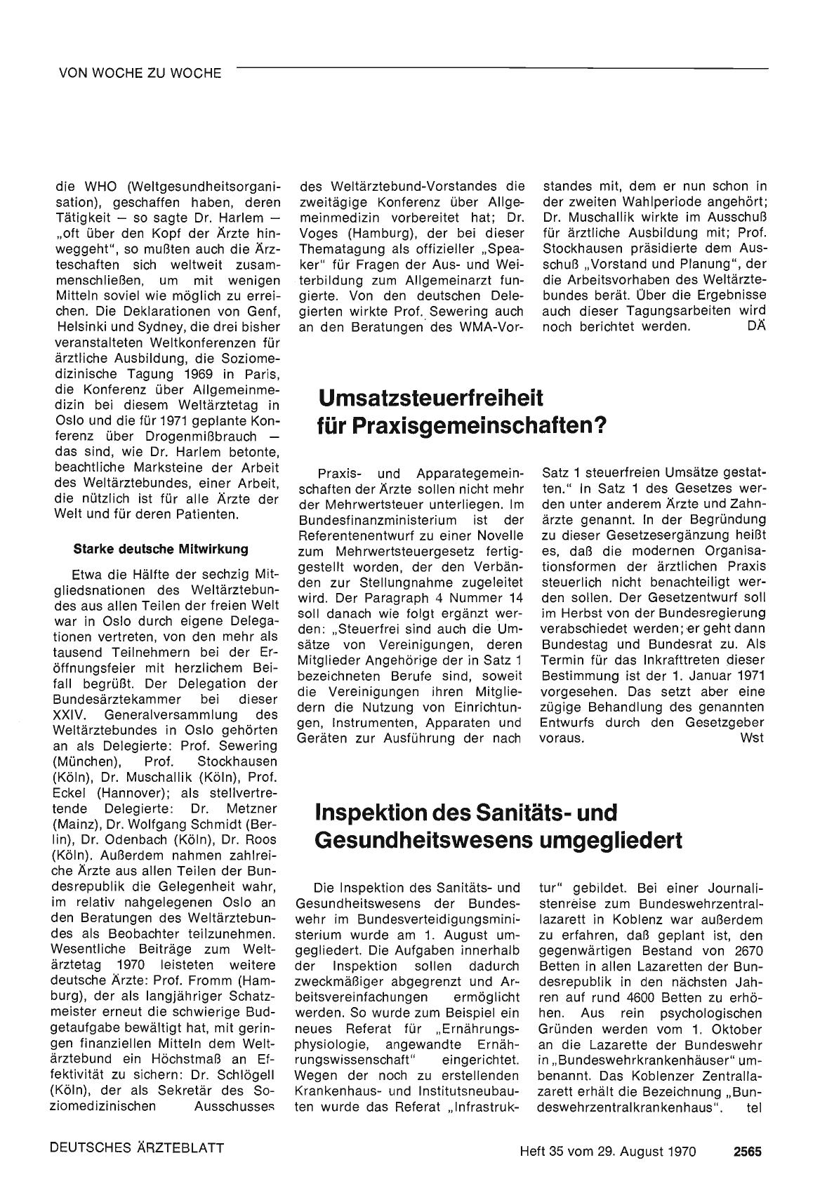 Vorschauseite 1: Umsatzsteuerfreiheit für Praxisgemeinschaften?