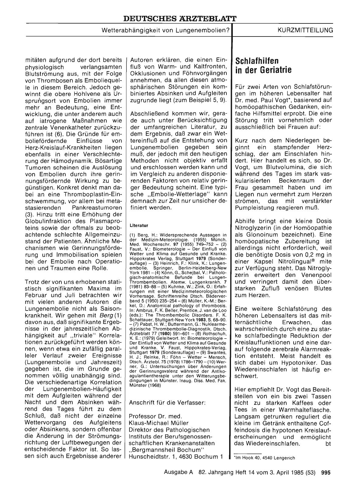 Vorschauseite 1: Schlafhilfen in der Geriatrie
