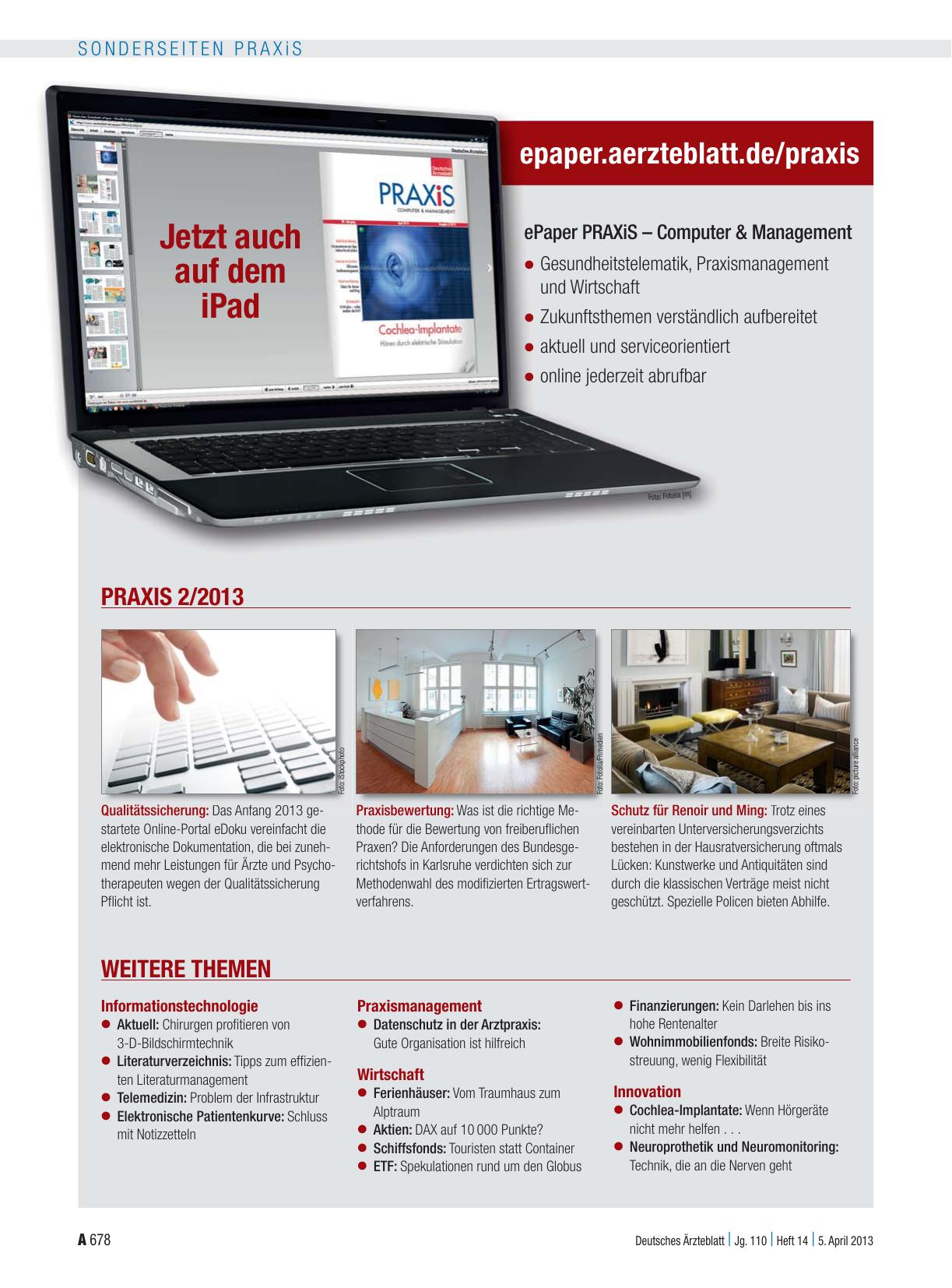 Vorschauseite 1: ePaper PRAXiS – Computer & Management
