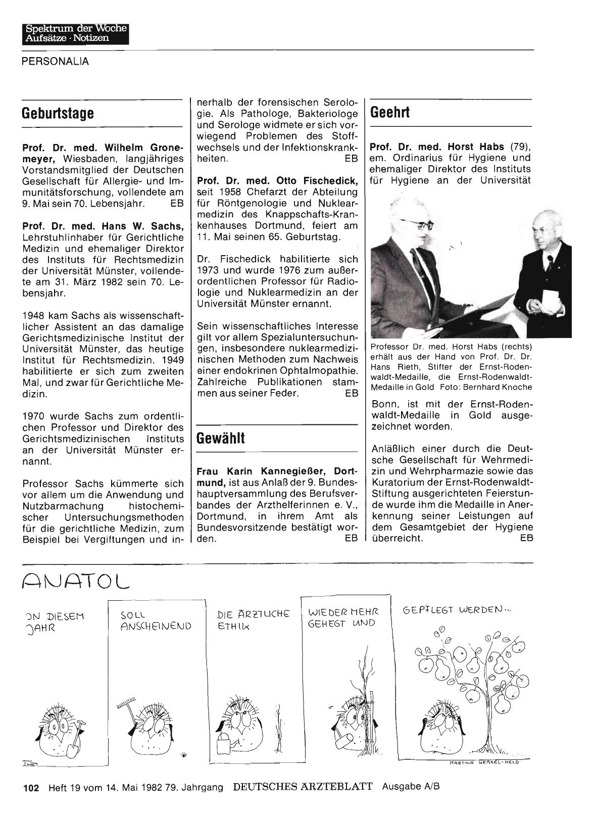 Vorschauseite 1: Geehrt