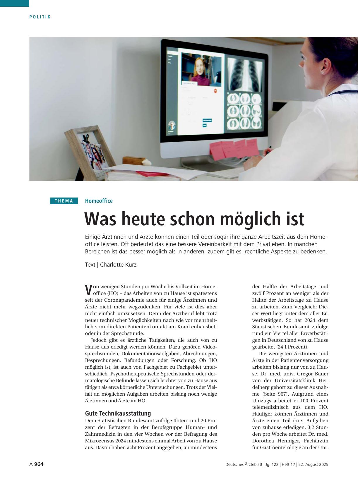 Vorschauseite 1: Homeoffice: Was heute schon möglich ist