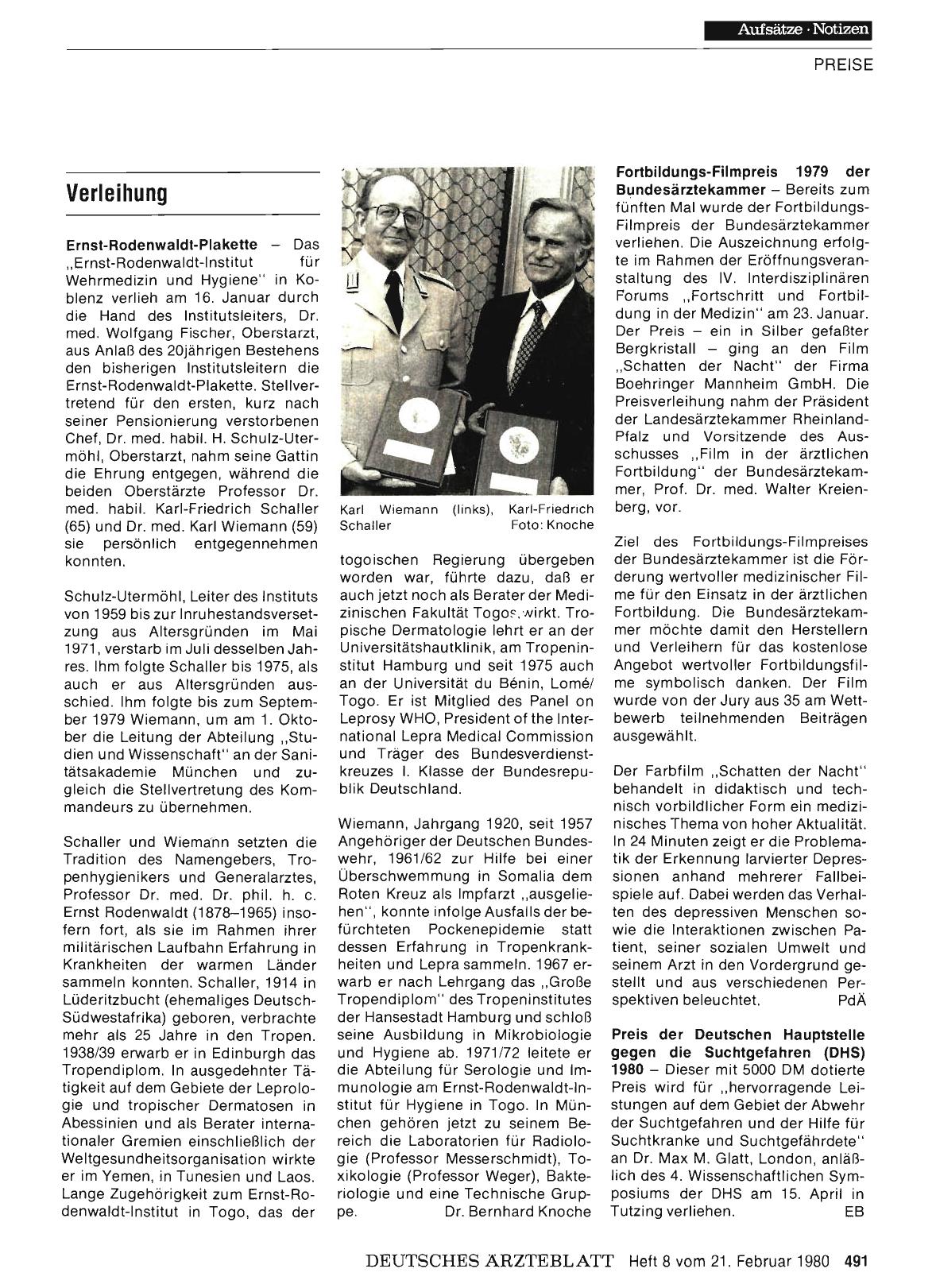 Vorschauseite 1: Verleihung