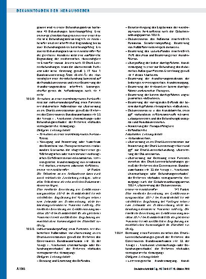 Vorschauseite 5: Beschluss des Bewertungsausschusses nach § 87 Abs. 1 Satz 1 SGB V in seiner 426. Sitzung am 18. September 2018, Teil A, Teil B