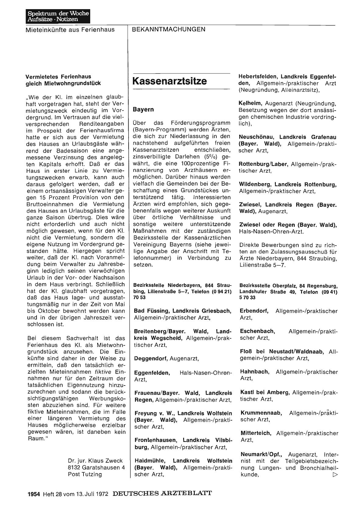 Vorschauseite 1: Kassenarztsitze