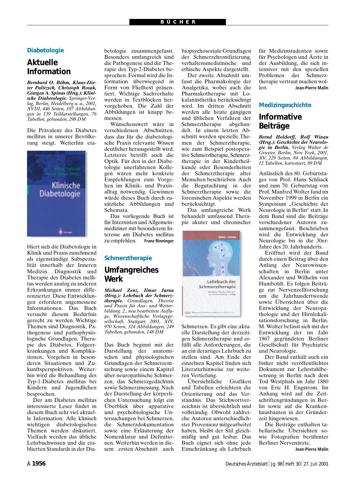 Vorschauseite 1: Geschichte der Neurologie in Berlin