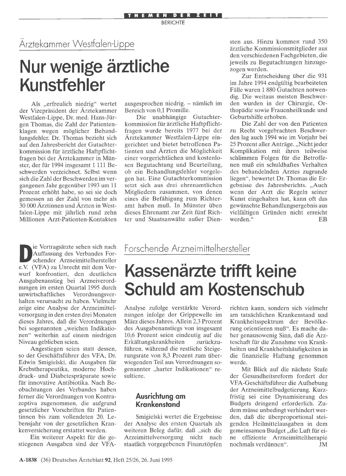Vorschauseite 1: Forschende Arzneimittelhersteller: Kassenärzte trifft keine Schuld am Kostenschub
