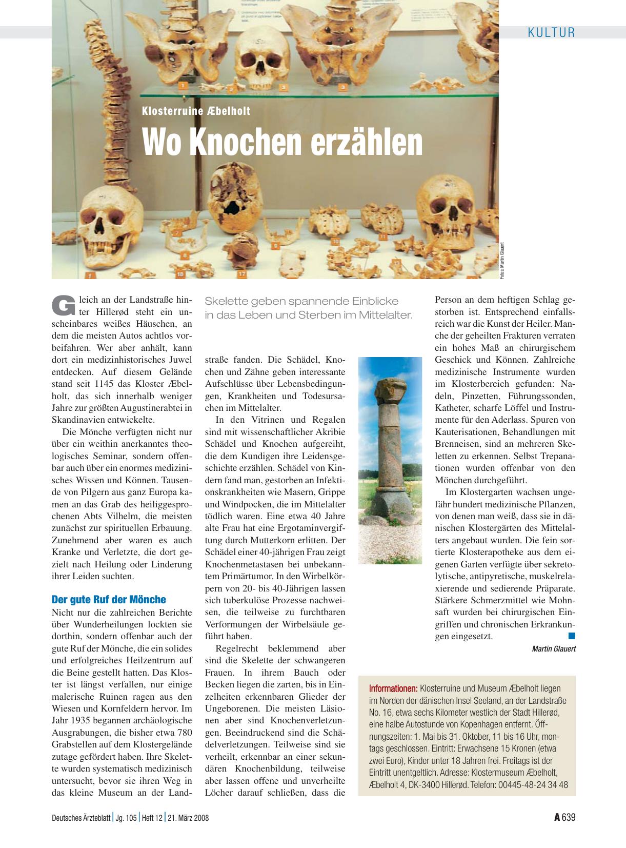 Vorschauseite 1: Klosterruine Æbelholt: Wo Knochen erzählen