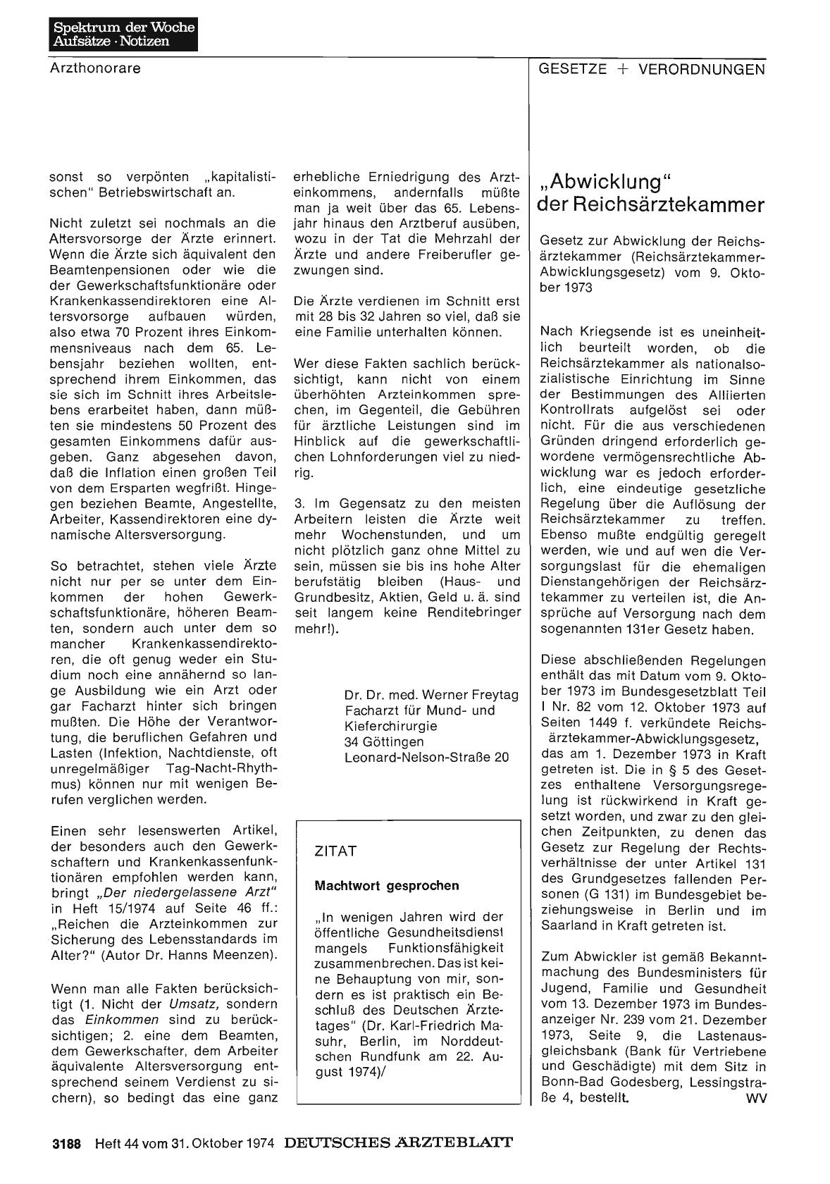Vorschauseite 1: „Abwicklung“ der Reichsärztekammer