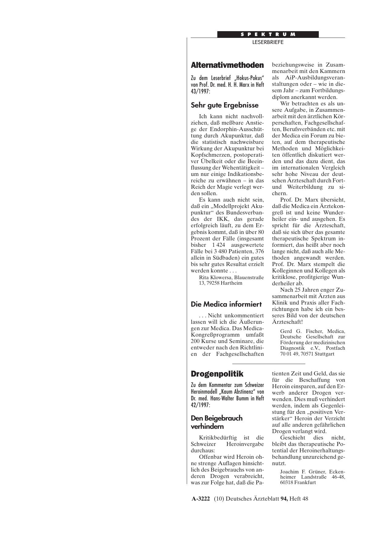 Vorschauseite 1: Alternativmethoden: Sehr gute Ergebnisse
