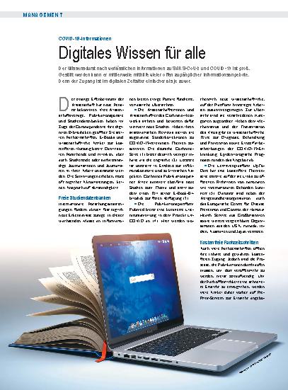 Vorschauseite 1: COVID-19-Informationen: Digitales Wissen für alle
