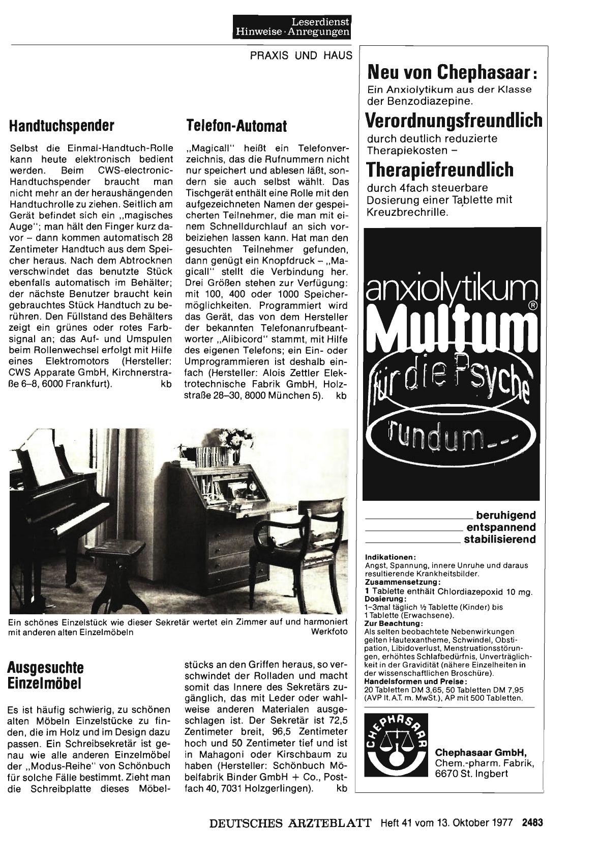 Vorschauseite 1: Ausgesuchte Einzelmöbel