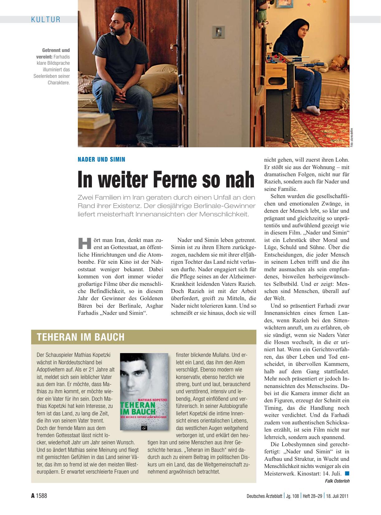 Vorschauseite 1: Teheran im Bauch