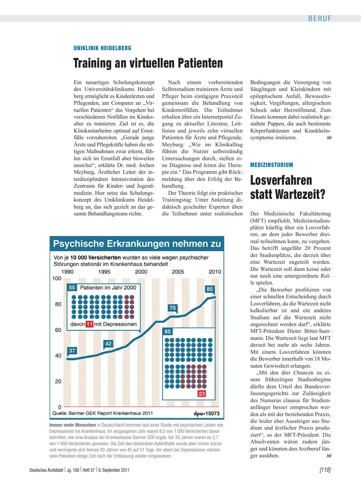 Vorschauseite 1: Uniklinik Heidelberg: Training an virtuellen Patienten