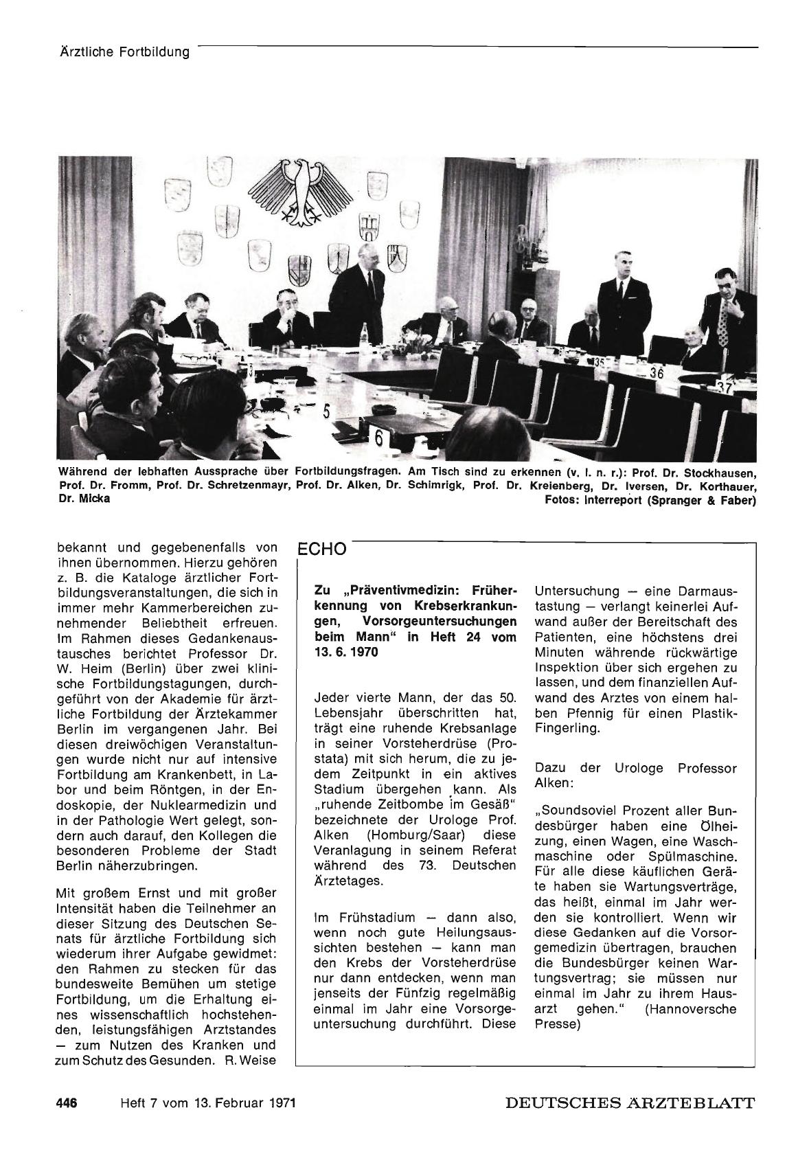 Vorschauseite 1: 15. Februar: Verhandlungsschluß