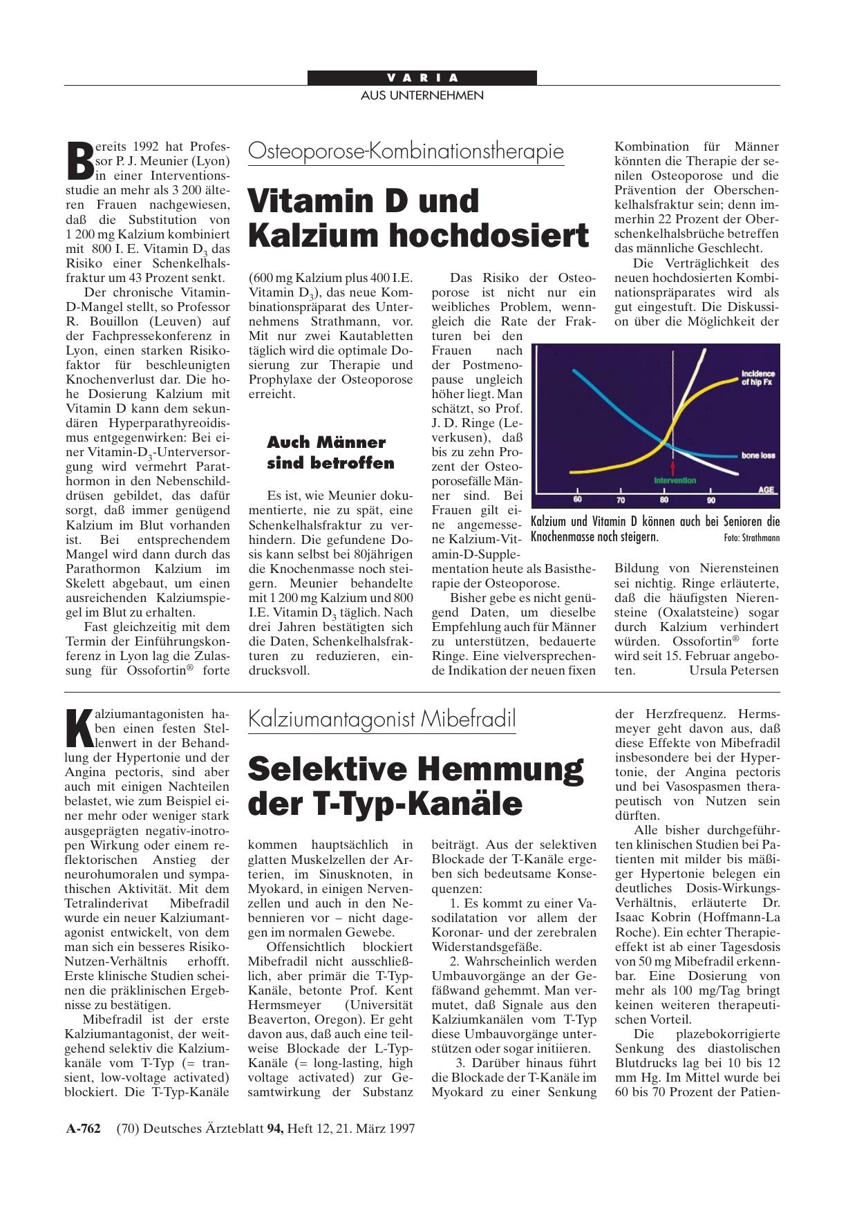 Vorschauseite 1: Kalziumantagonist Mibefradil: Selektive Hemmung der T-Typ-Kanäle