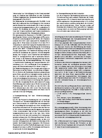 Vorschauseite 3: Vereinbarung zur Förderung der Weiterbildung