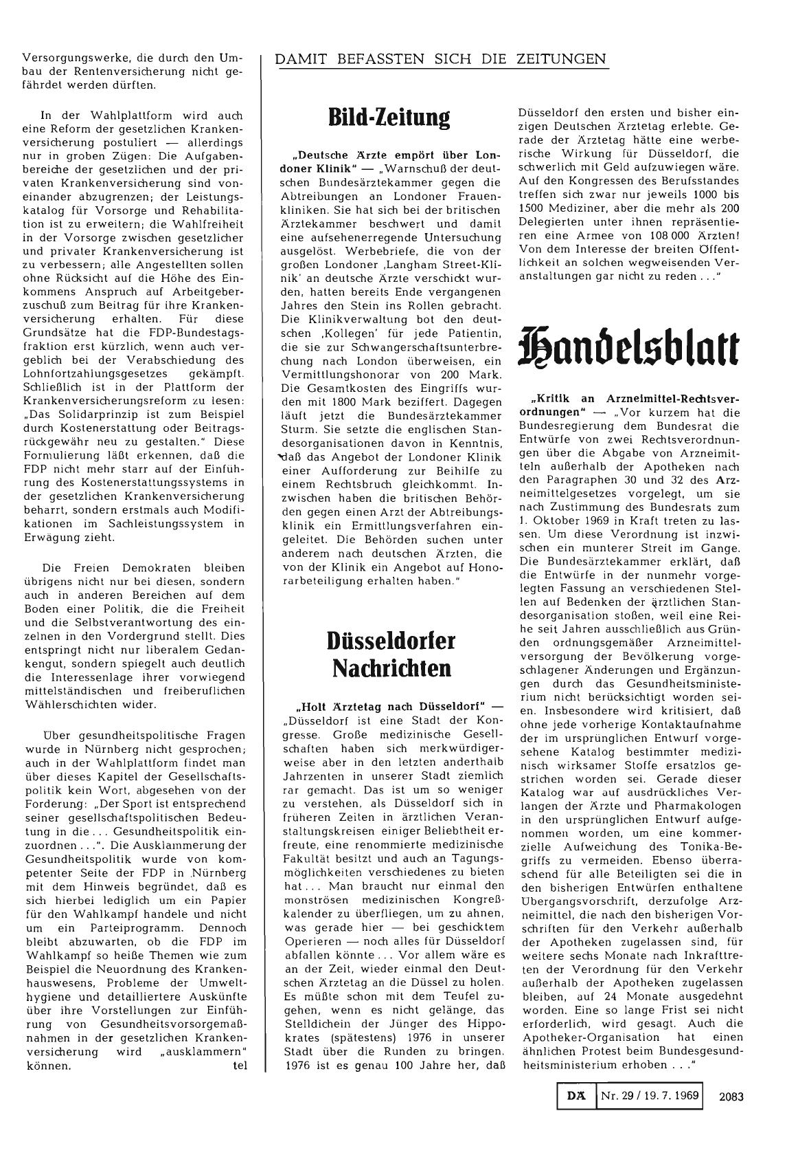Vorschauseite 1: "Holt Ärztetag nach Düsseldorf"
